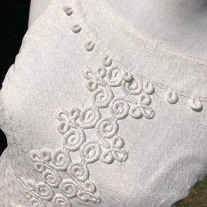 Lilly Pulitzer Embroidered Shift Dress White Sz 2